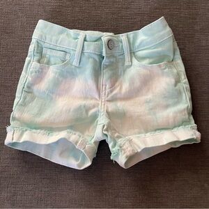 Old Navy Mint Tie Dye Denim Shorts Girls Size 7